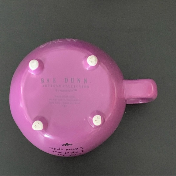 Rae Dunn WITCH’S BREW Double Sided Ceramic Cauldron Mug with Recipe - Purple - Picture 12 of 13